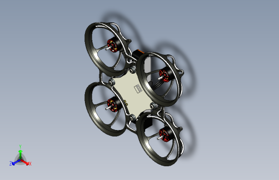 G20985-碳纤维微型整体框架65”+无人机