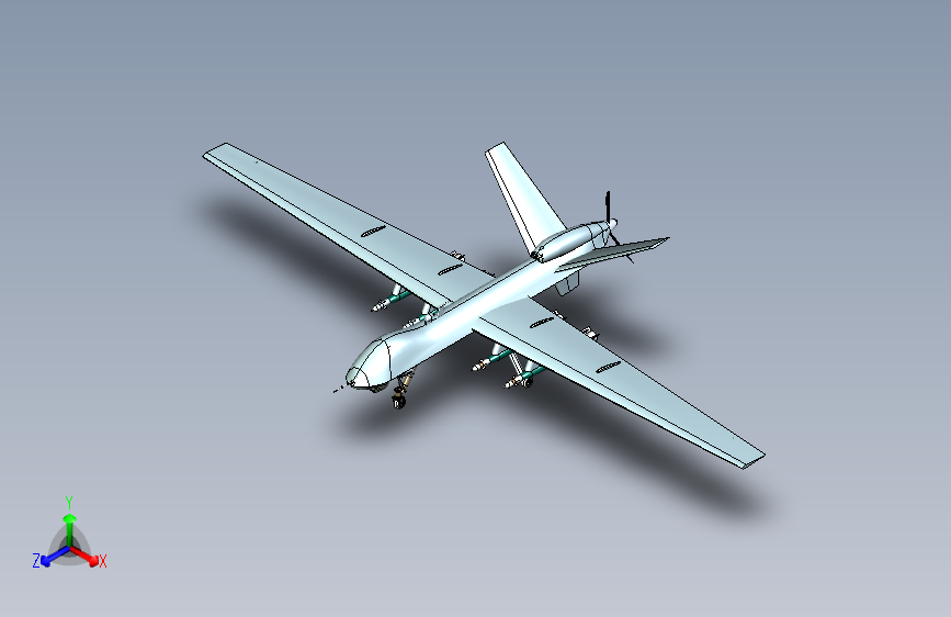 G20988-通用原子MQ-9收割者模型”+无人机
