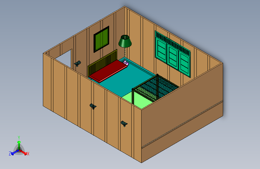 3d效果图制作卧室