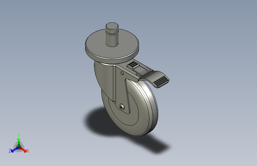 NEXEL CASTER WITH BRAKE #CA5SB-01