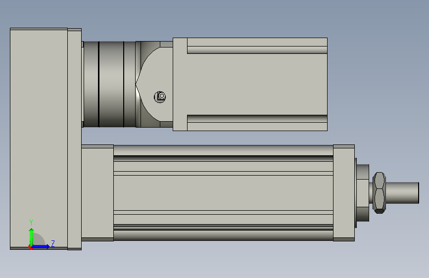NMS135-F10-100-Q-P10-KW2台达数模 II 左侧视图