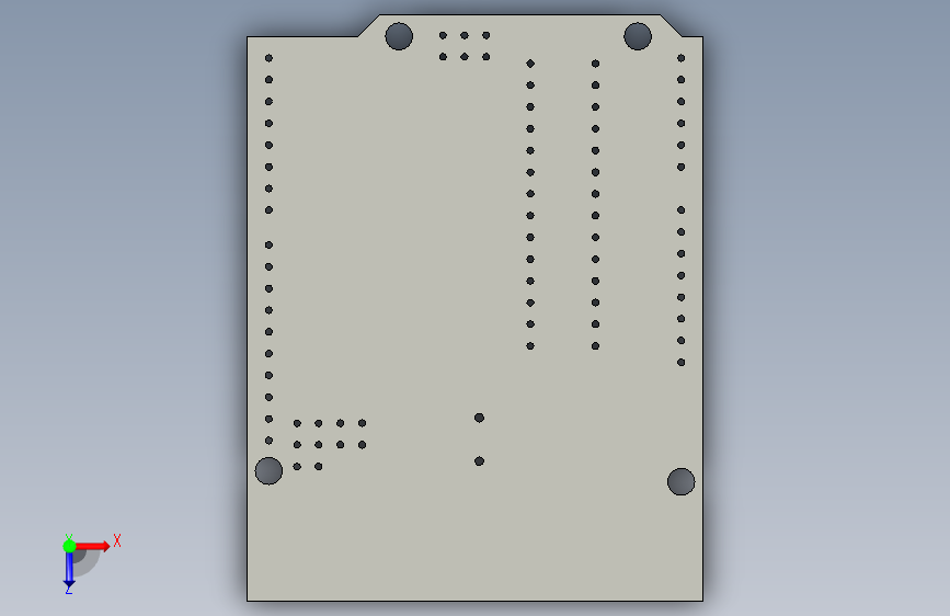 unoboard blue 俯视图