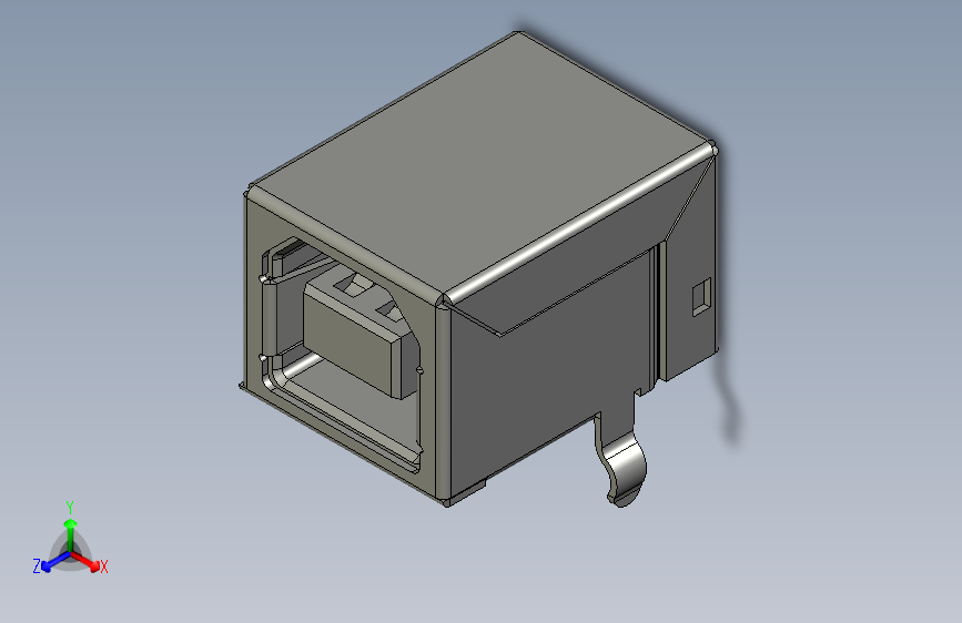 USB type b.SLDPRT