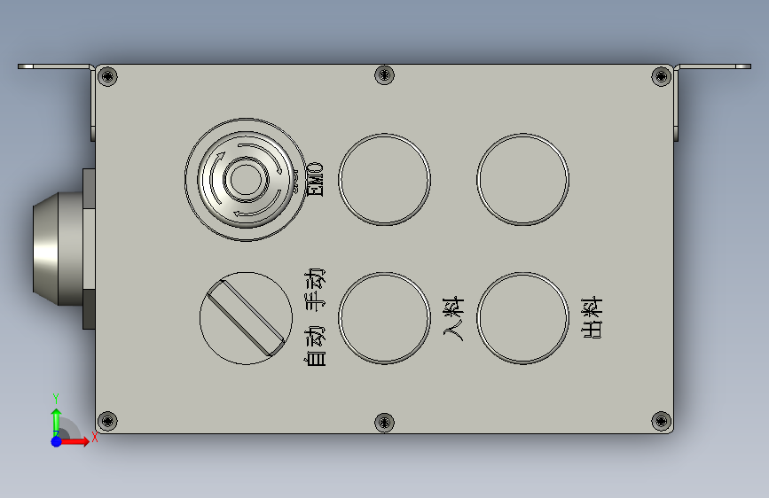 170423A4-按钮盒 正面视图