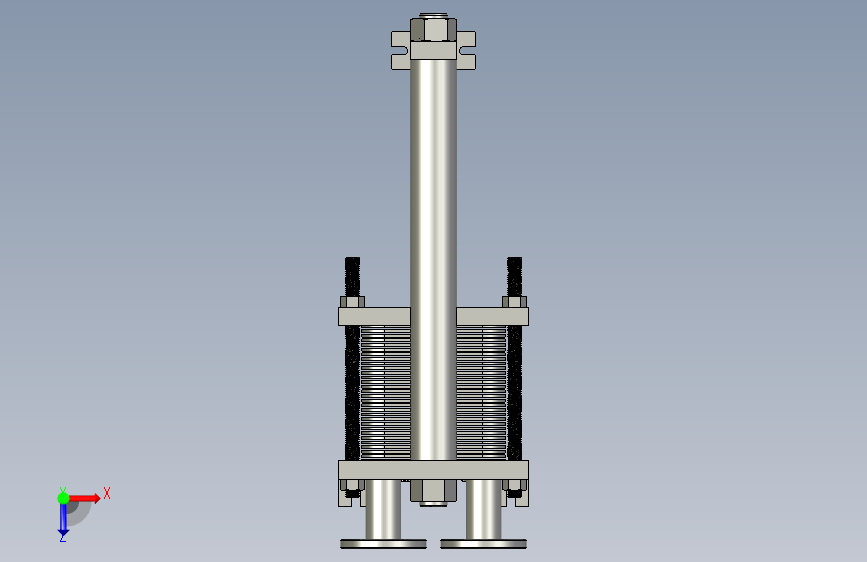 BR0.28板式换热器 俯视图