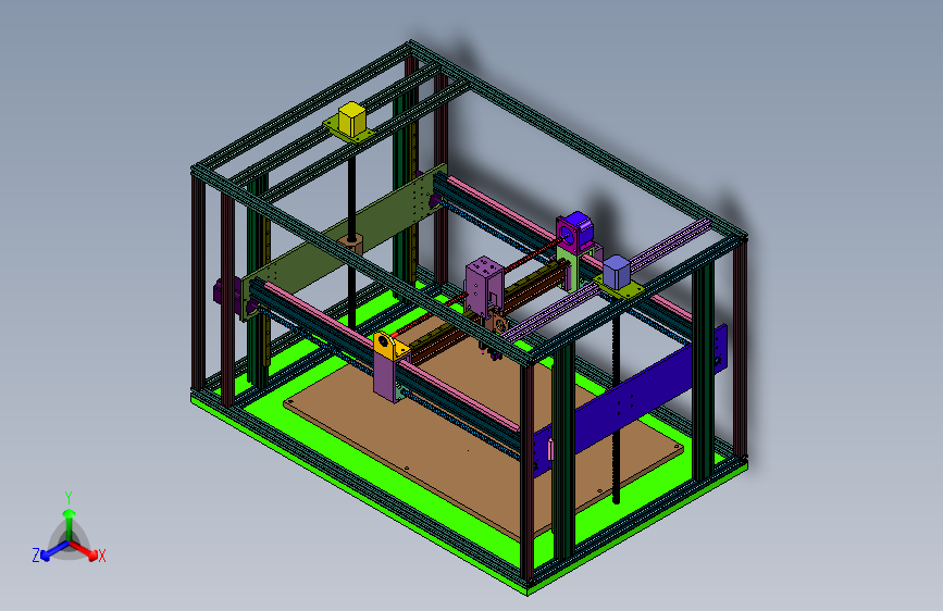 螺杆移动龙门架3D打印机