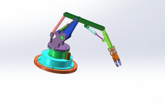 小型机械臂结构设计【含三维solidworks】
