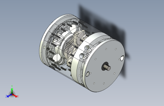 环形发动机3D图三维模型