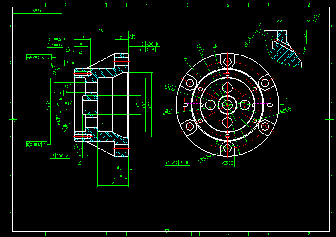 滚齿夹具-短轴齿轮滚齿574530=288