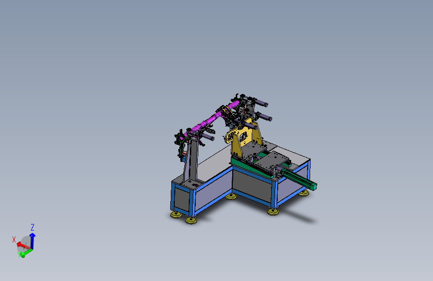 汽车C柱工装夹具  UG12