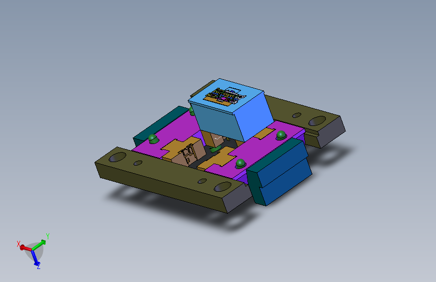 接插件模具3D 镶件超多