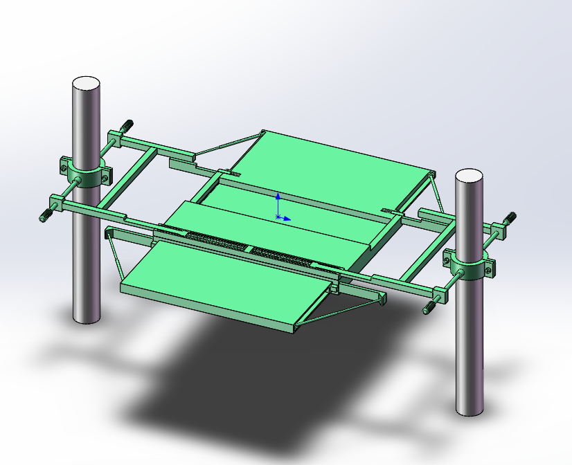 光缆交接箱架空安装架
