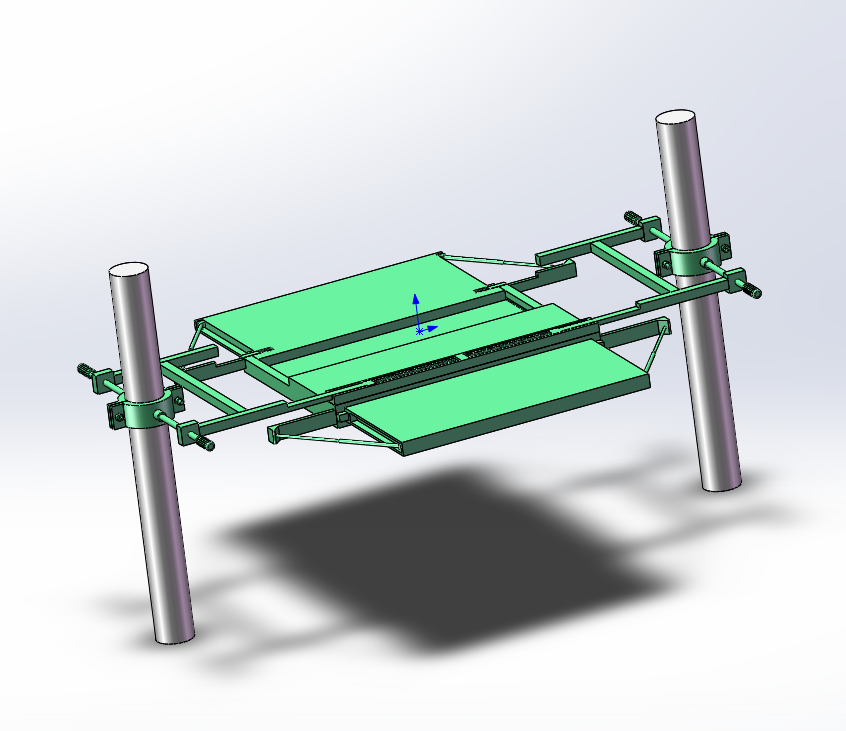 光缆交接箱架空安装架