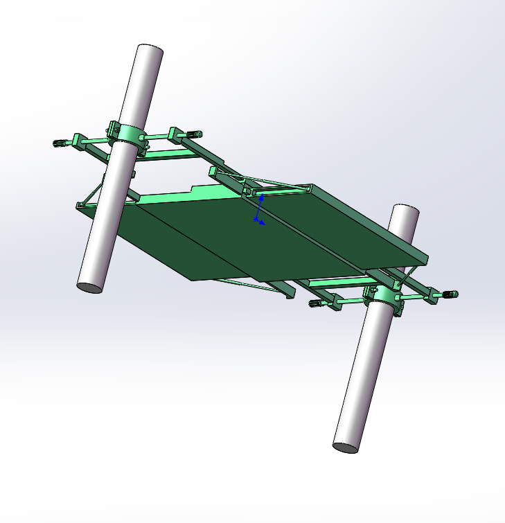 光缆交接箱架空安装架
