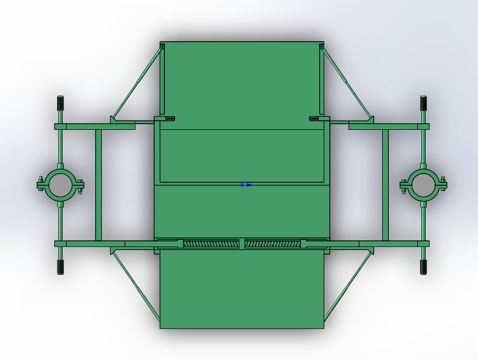 光缆交接箱架空安装架