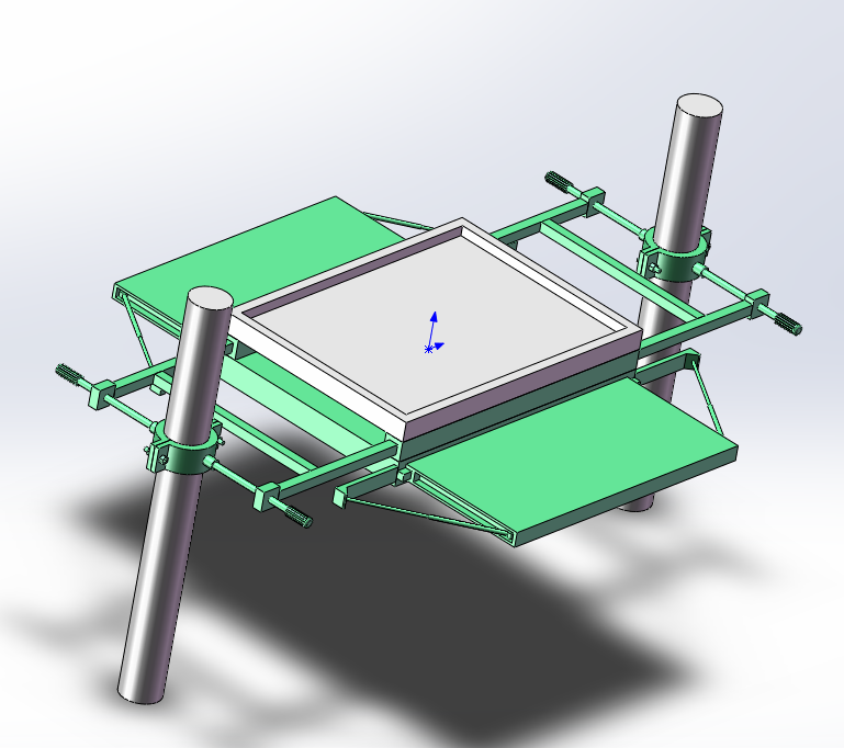 光缆交接箱架空安装架