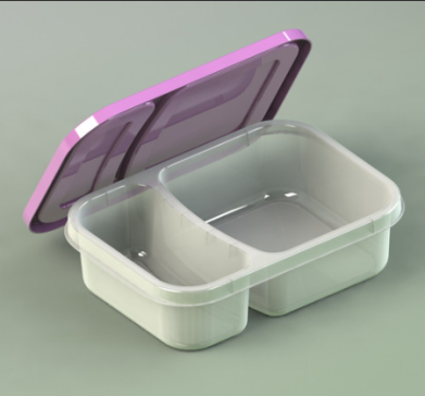 塑料饭盒三维模型