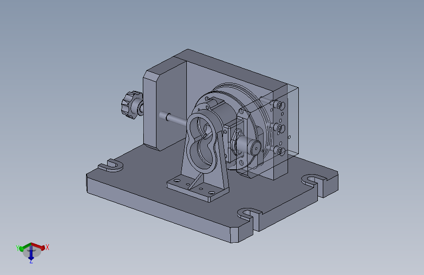 齿轮泵泵体加工夹具3D   B