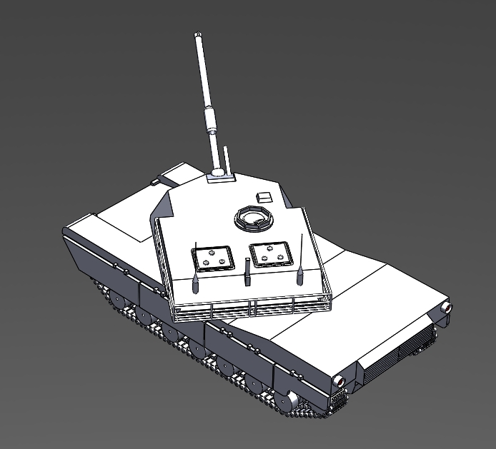066-坦克战车-M1A1 Abrams SW STL