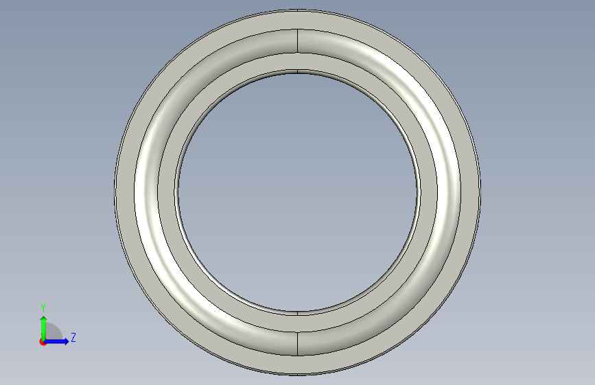 SKF带卡环槽的单列球轴承ball_bearing_6013_n_0 左侧视图