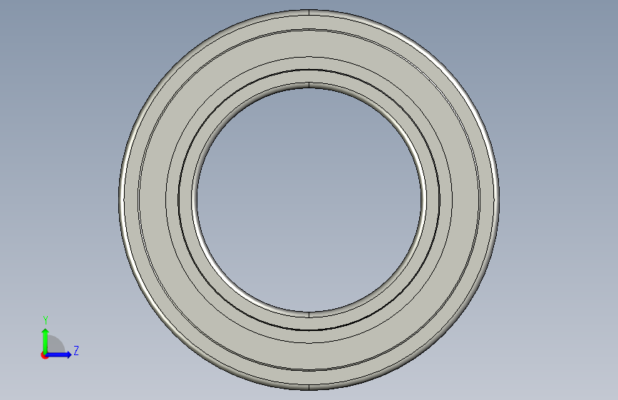 SKF带密封的单列深槽球轴承ball_bearing_63008-2rs1_0 左侧视图
