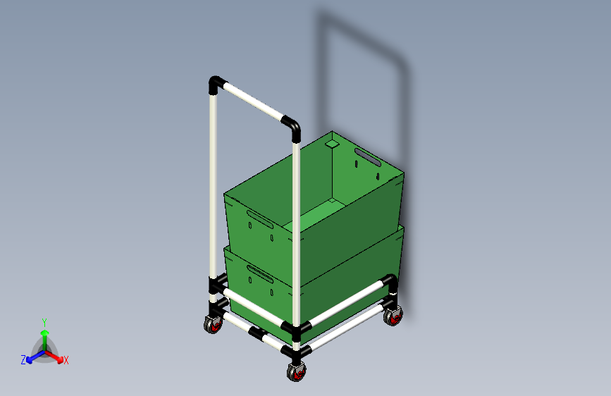 N001847-Carrinho+para+Totes物流手推车”