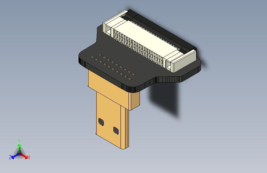 N000831-CY+CYFPVHDMI+Micro-HDMI+D型公头下倾角90度”