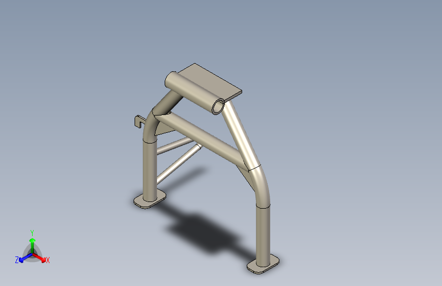 N000806-solidworks上的自行车主支架”