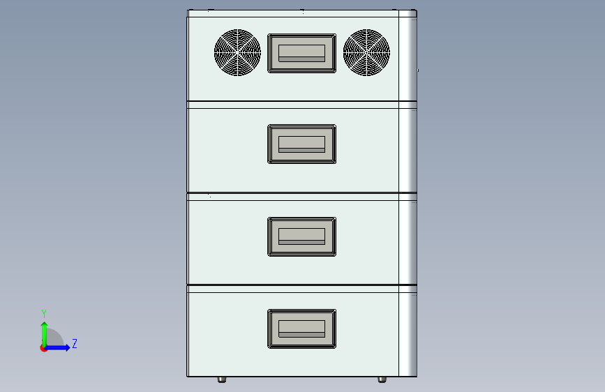 N000361-15kw 家用储能柜 左侧视图