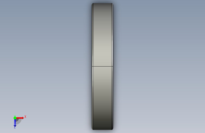 SKF单列深槽球轴承ball_bearing_6252_0 俯视图