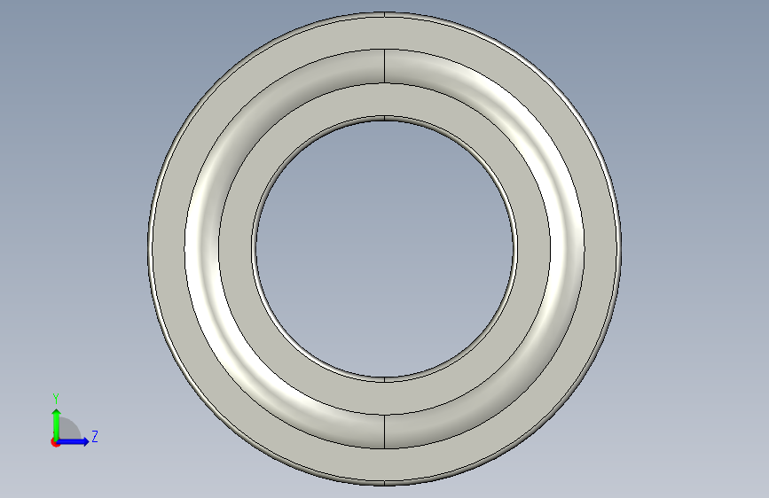 SKF单列深槽球轴承ball_bearing_6252_0 左侧视图