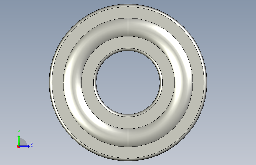 SKF单列深槽球轴承ball_bearing_6305_0 左侧视图
