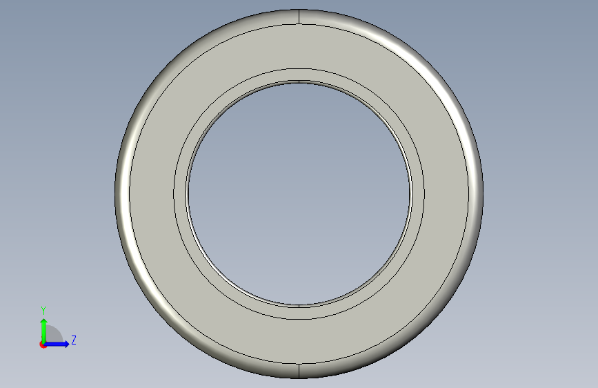 SKF滚针轴承roller_bearing_-_hk_0609_0 左侧视图