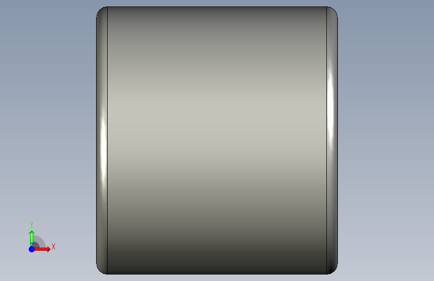 SKF滚针轴承roller_bearing_-_hk_0609_0 正面视图