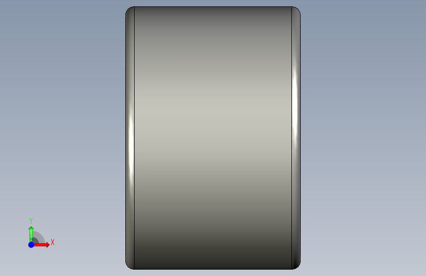 SKF滚针轴承roller_bearing_-_hk_0808_0 正面视图