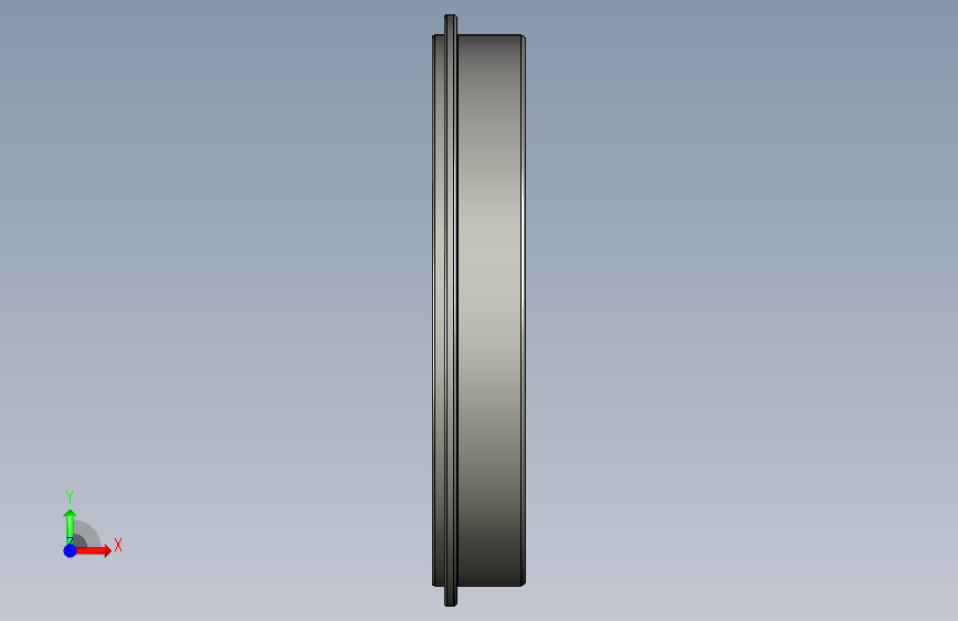 SKF卡环槽和卡环的单列球轴承ball_bearing_6017_nr_0 正面视图