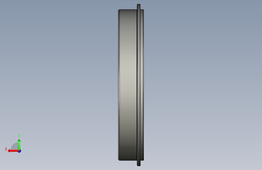 SKF卡环槽和卡环的单列球轴承ball_bearing_6017_nr_0 背面视图