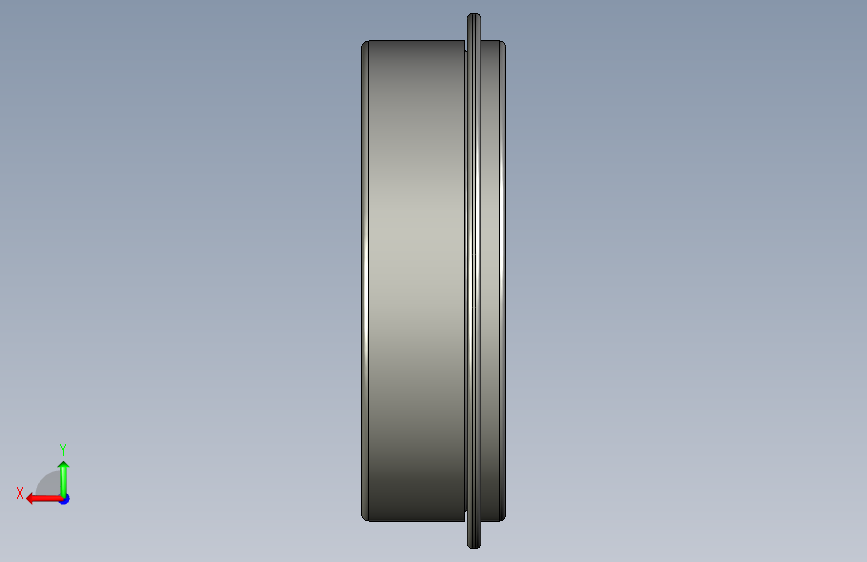 SKF卡环槽和卡环的单列球轴承ball_bearing_6203_nr_0 背面视图