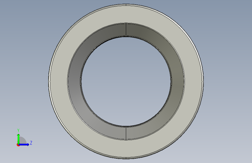 SKF球面滚子推力轴承roller_bearing_294_500_e_0 左侧视图
