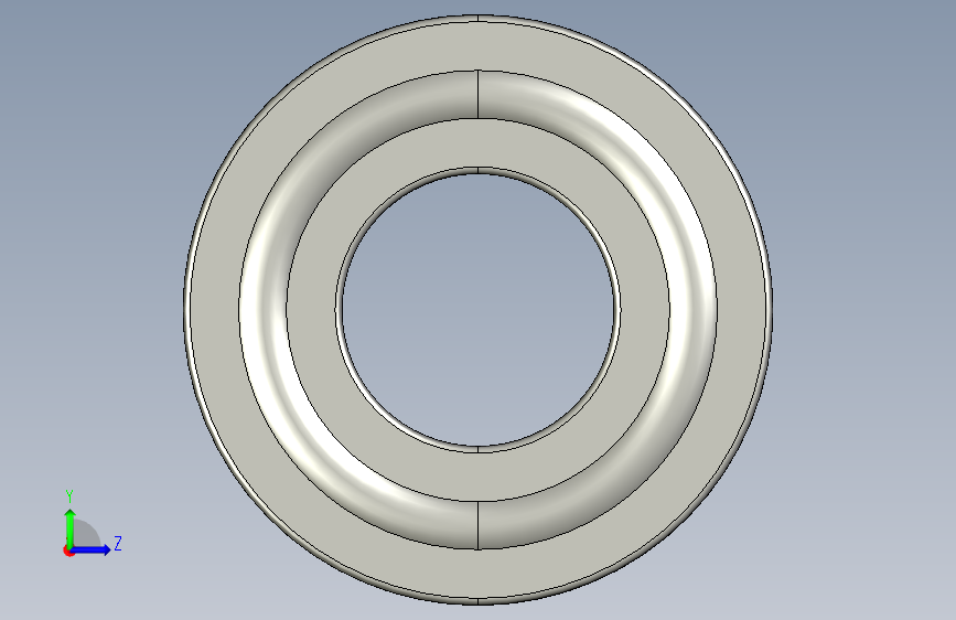 SKF四点接触滚动深槽球轴承带有定位槽ball_bearing_qj_324_n2_0 左侧视图