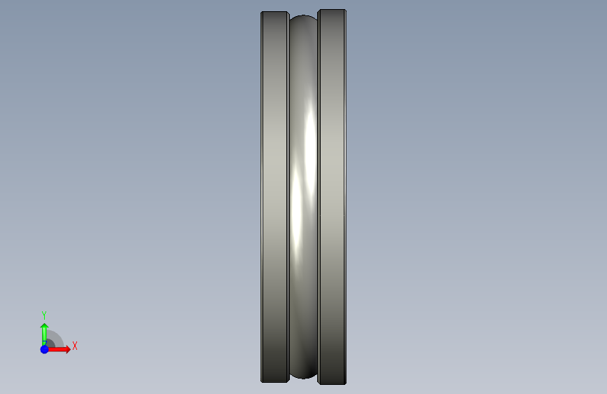 SKF推力球轴承-单方向thrust_bearing_-_51234_0 正面视图