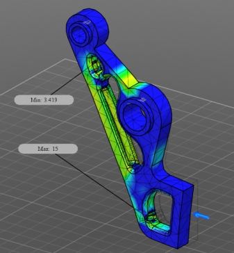 H000080-Autodesk 机器人夹爪臂设计挑战赛参赛作品 6 25.35 公斤，最小 FOS= 3.42 夹爪