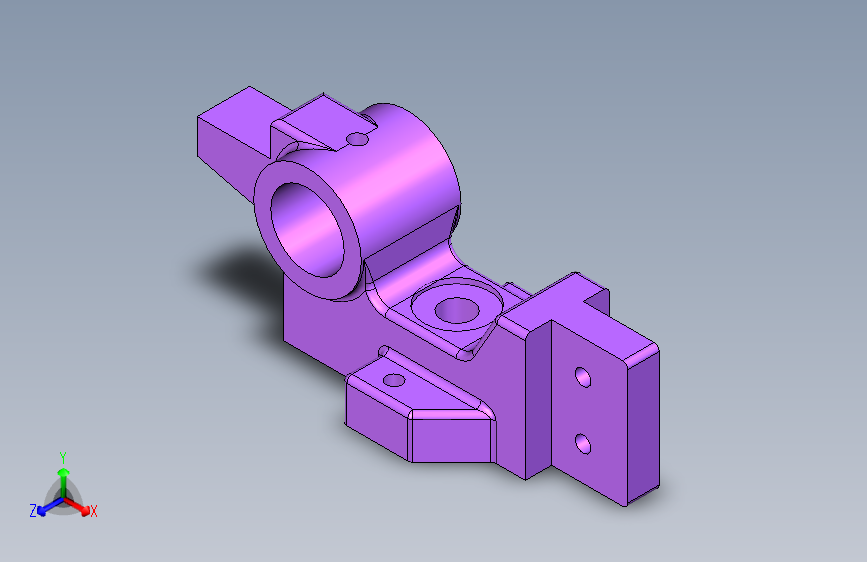 H000261-Studycadcam 3D CAD 练习 541_夹杆中心_夹杆中心_Autodesk Inventor Pro 夹爪