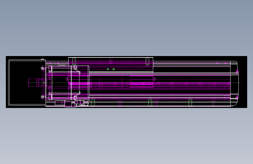 THK电动引动器USW12RT-05-0100A-TH-P-T-A-MR-M20-U-D1-F3-1(0)_view1 主视图