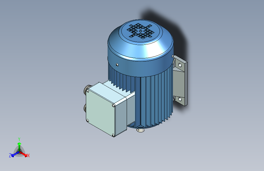 N002377-1.1kw_1.5hp+4极1400RPM+19mm轴三相电动机减速80架”