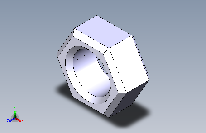N002524-CATIA+V5中的六角螺母”