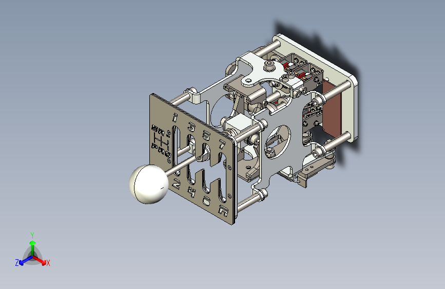 N002577-DIY模拟赛车H型换挡器——M-Cubed+Eng”