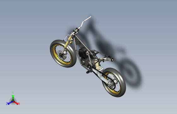 N002820-Scrambler摩托车（SolidWorks）”