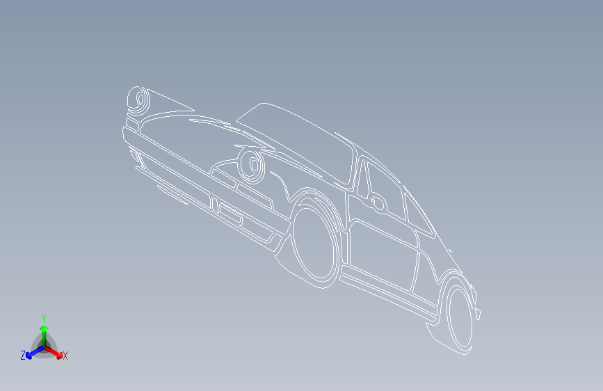 N002993-保时捷911+964+Carrera+1994剪影”