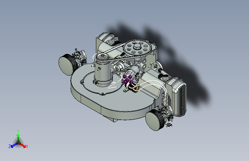 经典大众发动机3D图纸三维模型